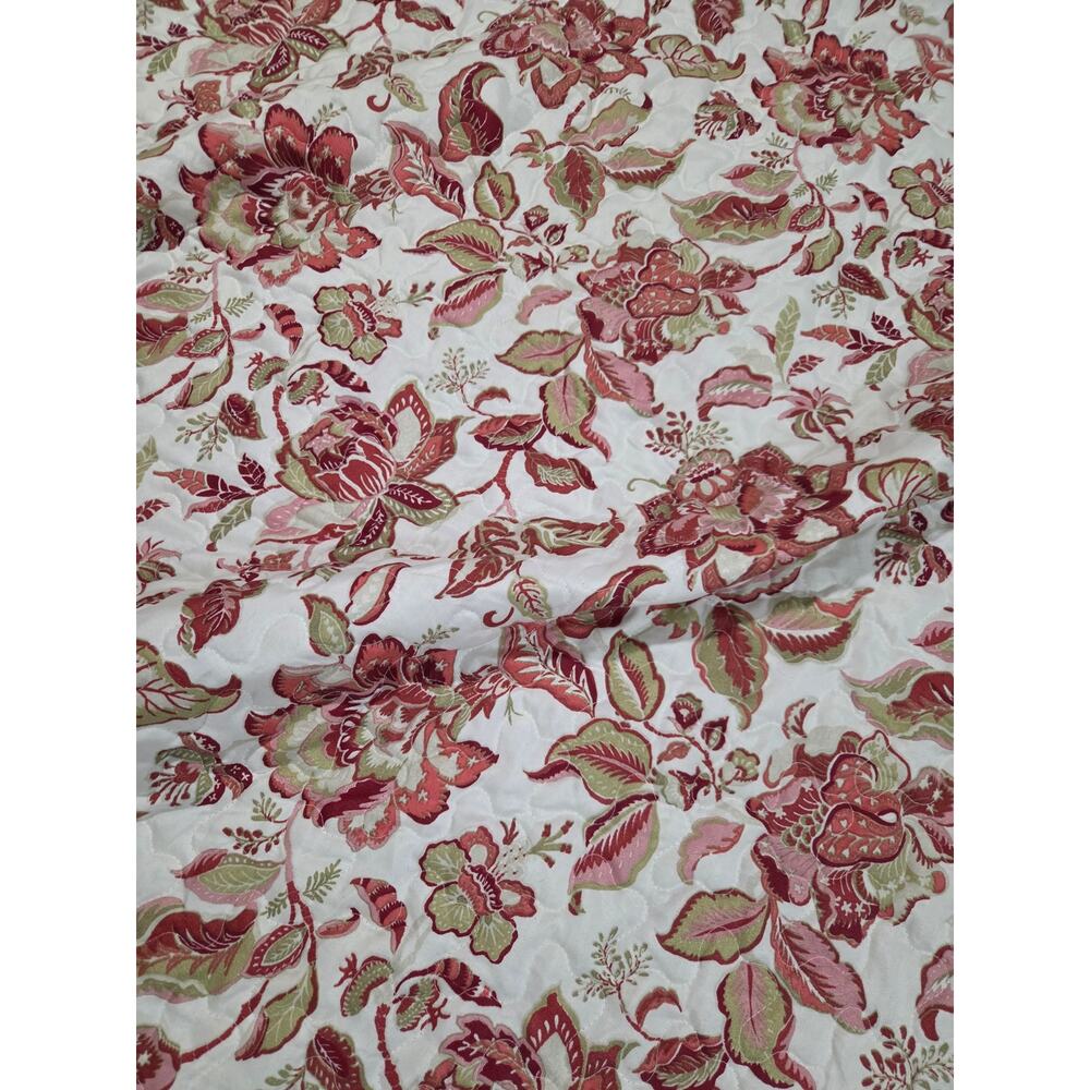 King Size Waverly Cottage Core Quilt Blanket Comforter Big Fab Find Red Floral